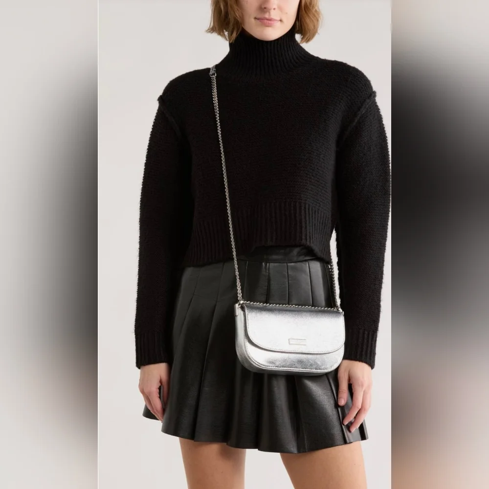 Kate Spade Luxury Silver Chain Crossbody – NWT